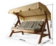 Садова гойдалка Montblanc Classic (дерево) SMC001 Садова гойдалка Montblanc Classic (дерево) SMC001